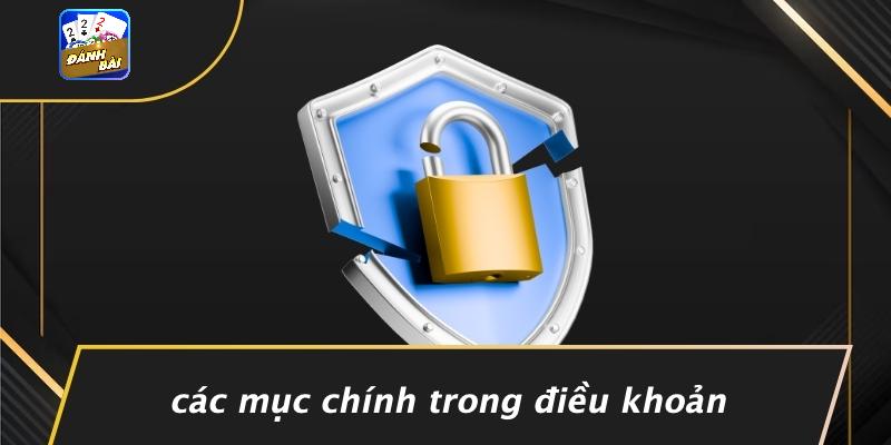 Các Mục Chính Trong Điều Khoản